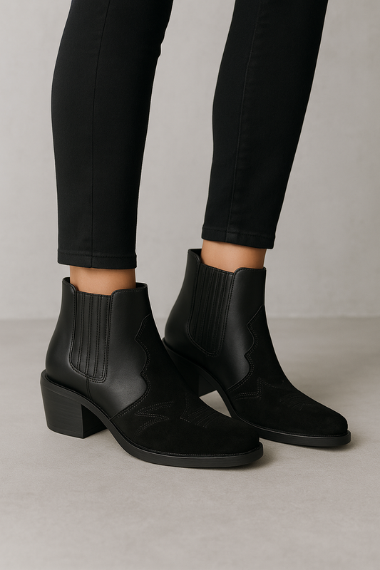 Botín Livorno Napa Negro