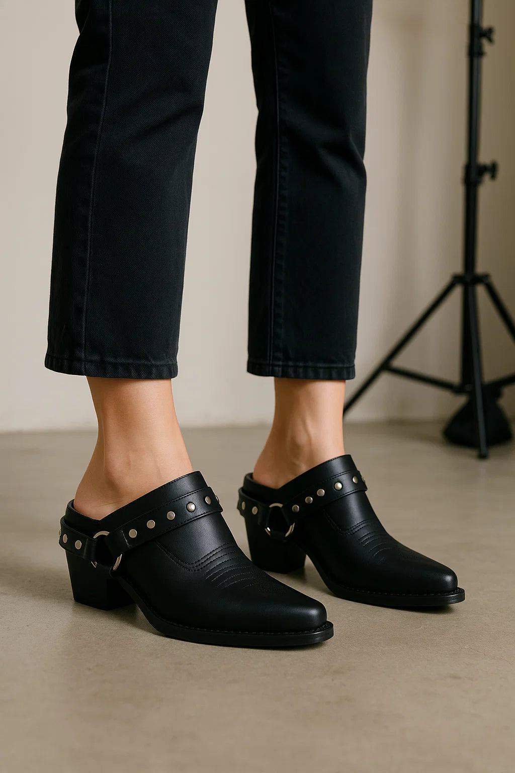 Zapatos Figari Vaqueros Negro